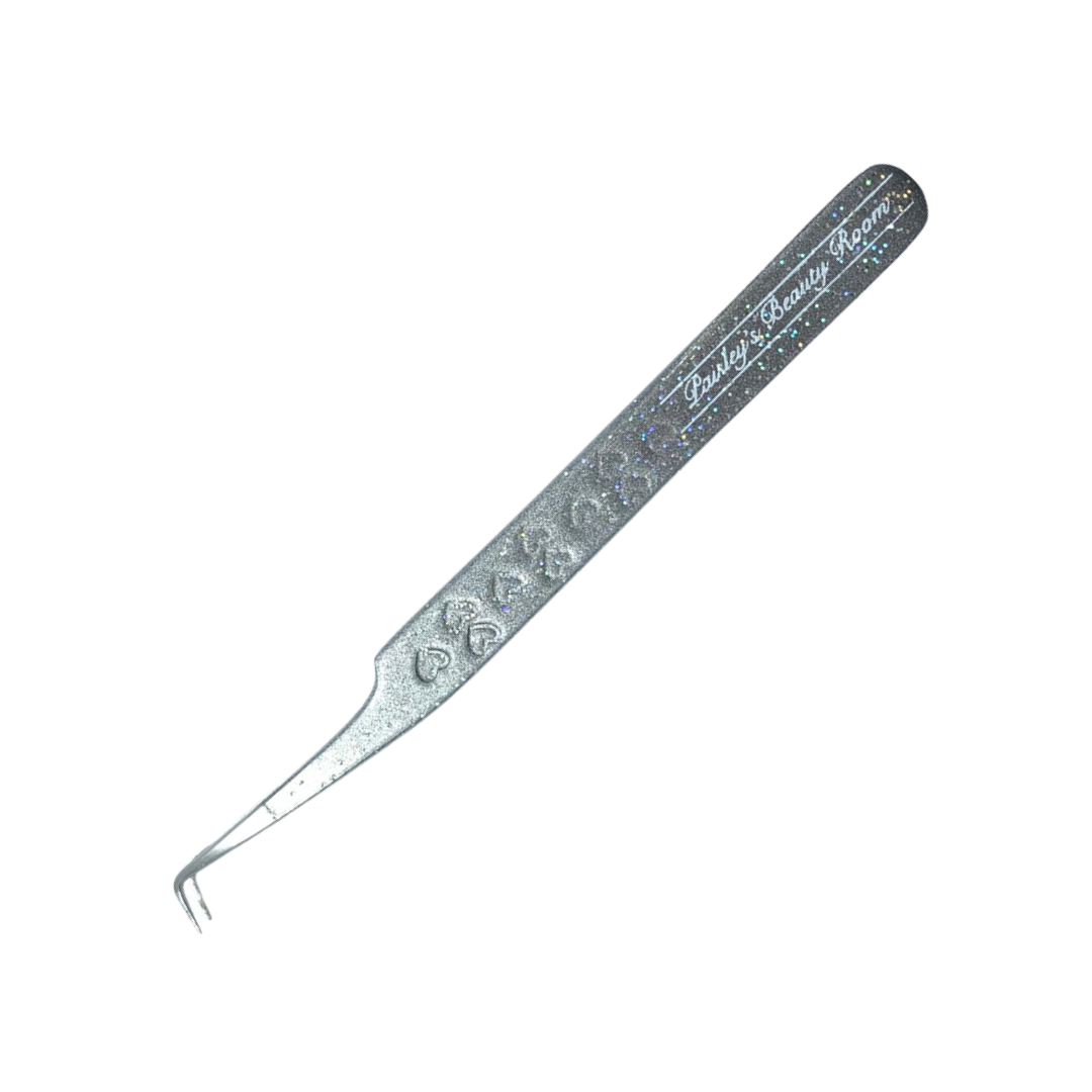 PBR glitter fibre tip fan 90 degree tweezer