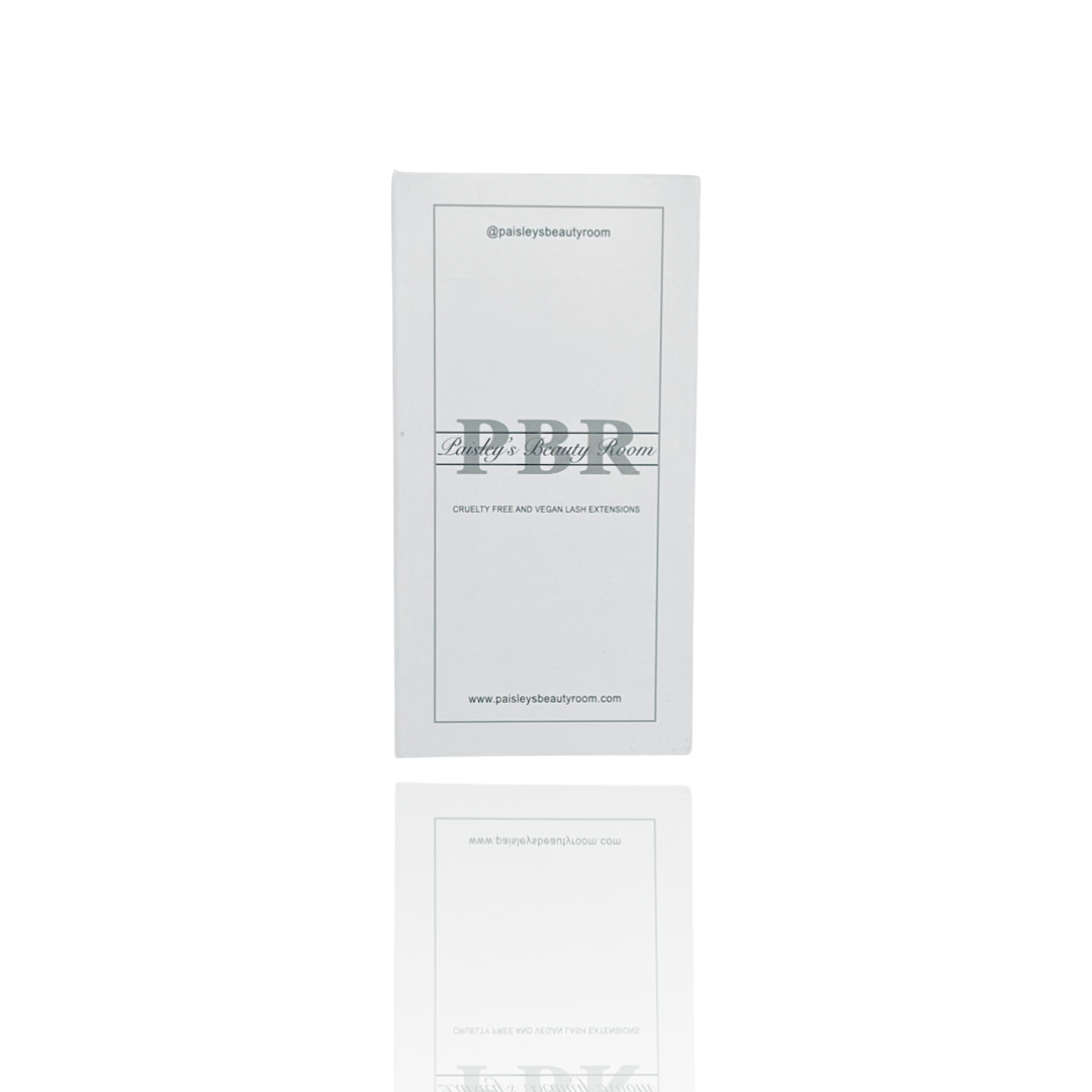 PBR 0.03 cc curl 40 row easy fan lash extensions bible
