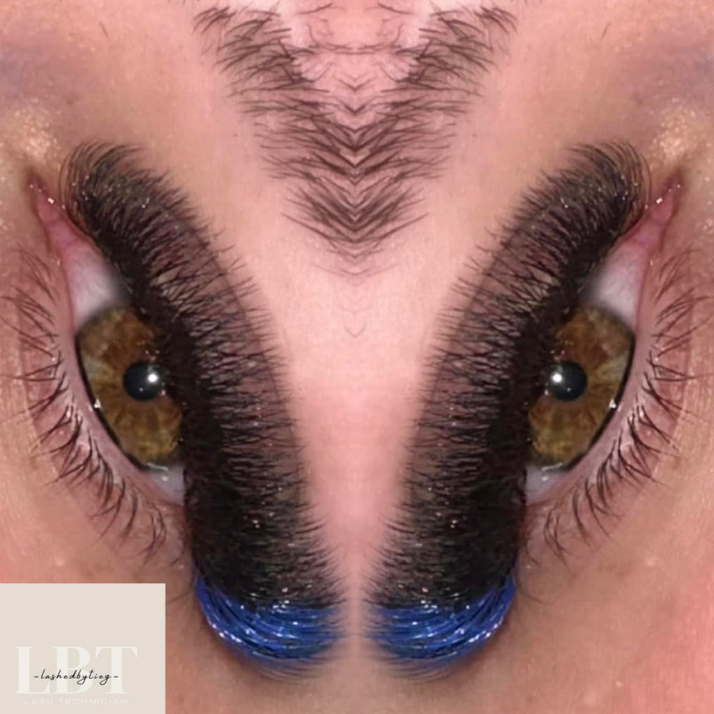 Coloured promade fans - on strip - 6D - Paisleys Beauty Room