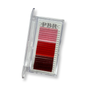 PBR coloured 0.05 D curl russian fanning lash extensions - 21 rows