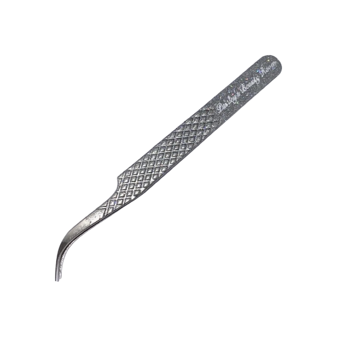 PBR glitter pick up curved tweezer