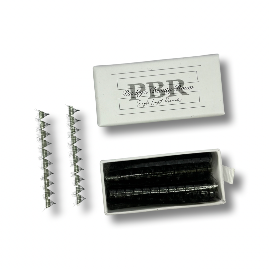 PBR 0.05 10D 1000 on strip fans mega volume promade lash trays